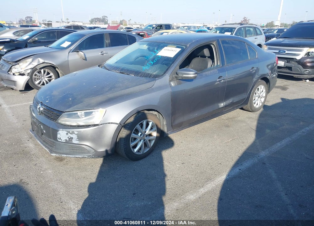 2012 VOLKSWAGEN JETTA 2.5L SE VIN: 3VWBP7AJ6CM324279