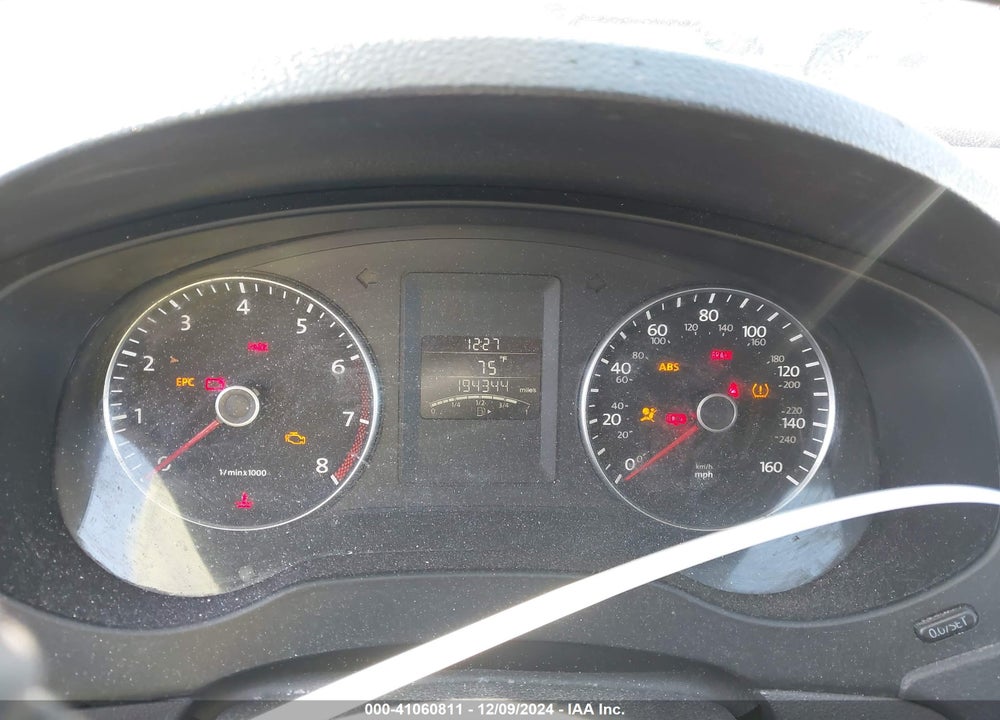 2012 VOLKSWAGEN JETTA 2.5L SE VIN: 3VWBP7AJ6CM324279