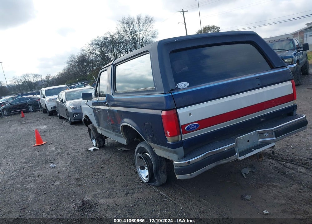 1990 FORD BRONCO U100 VIN: 1FMEU15H4LLA76138