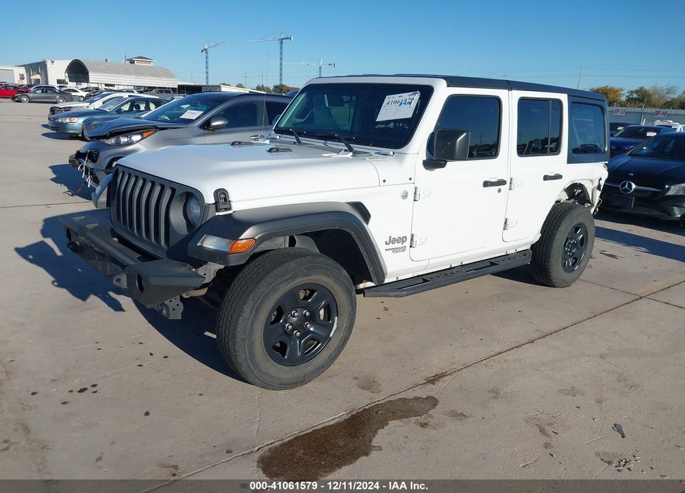 2019 JEEP WRANGLER UNLIMITED SPORT 4X4 VIN: 1C4HJXDGXKW663785
