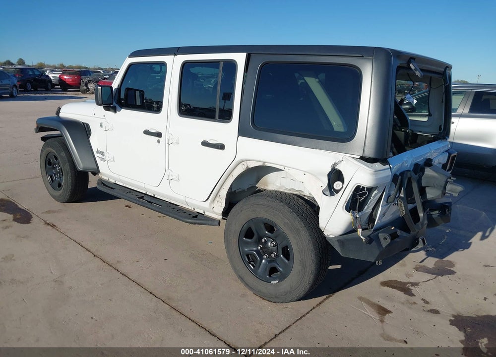 2019 JEEP WRANGLER UNLIMITED SPORT 4X4 VIN: 1C4HJXDGXKW663785