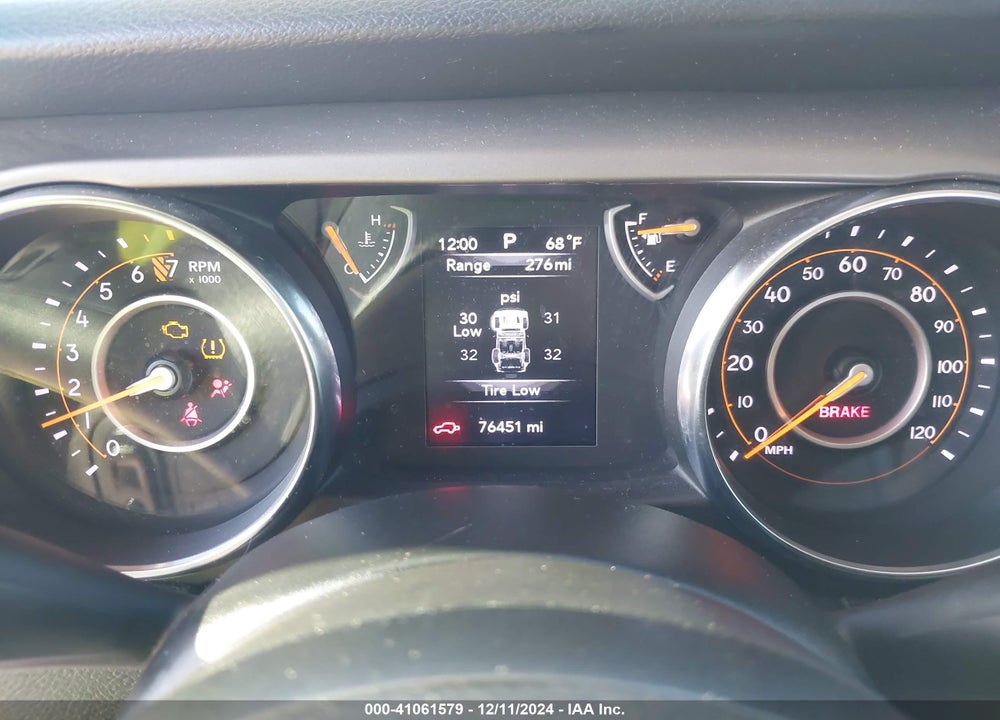 2019 JEEP WRANGLER UNLIMITED SPORT 4X4 VIN: 1C4HJXDGXKW663785
