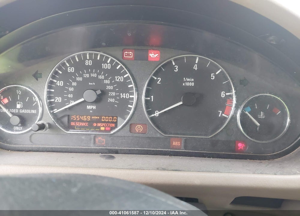 2000 BMW Z3 2.3 VIN: 4USCH9342YLG04696