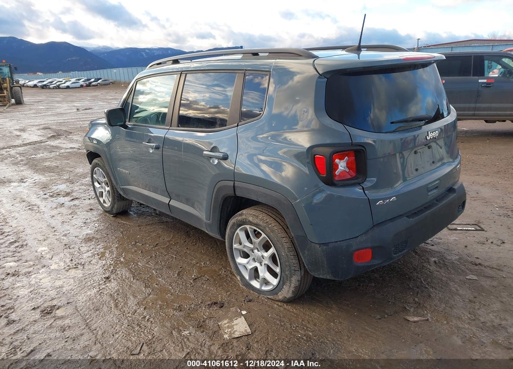 2018 JEEP RENEGADE LATITUDE 4X4 VIN: ZACCJBBB1JPJ36344