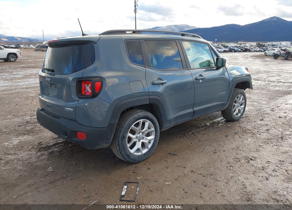 2018 JEEP RENEGADE LATITUDE 4X4 VIN: ZACCJBBB1JPJ36344