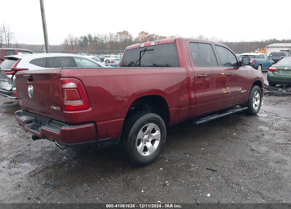 2019 RAM 1500 BIG HORN/LONE STAR 4X4 6'4 BOX VIN: 1C6SRFMTXKN719341
