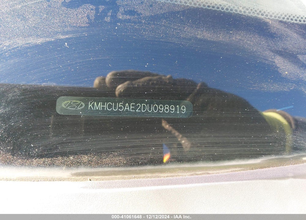 2013 HYUNDAI ACCENT SE VIN: KMHCU5AE2DU098919