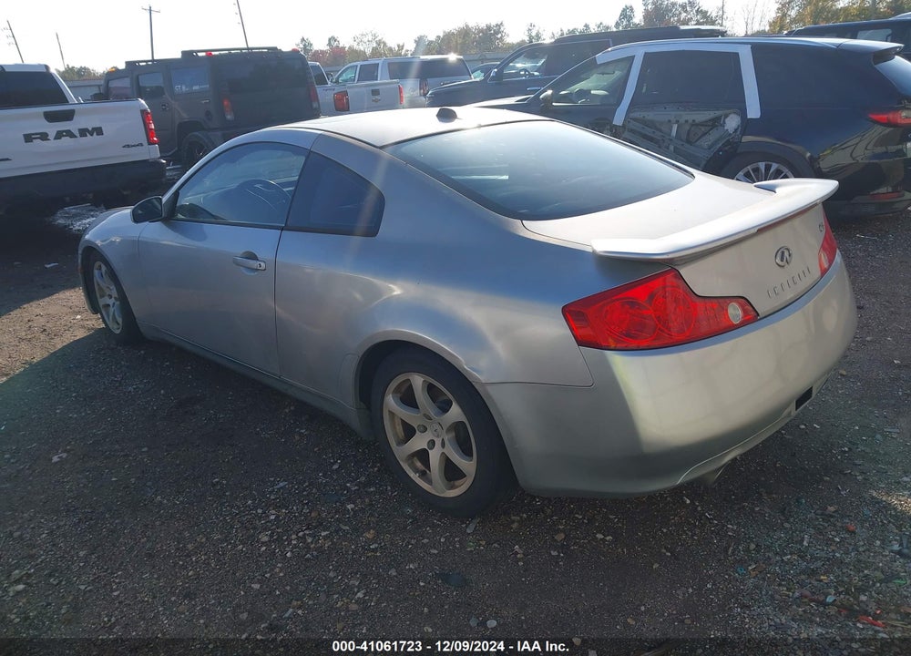 2003 INFINITI G35 BASE W/LEATHER VIN: JNKCV54E53M218836