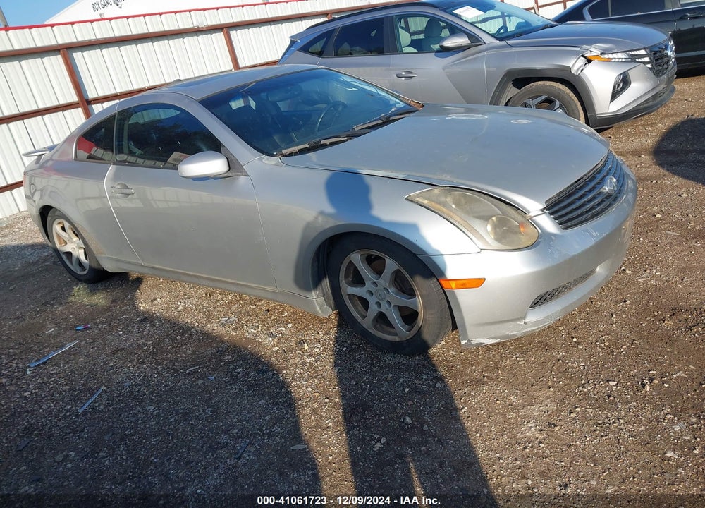 2003 INFINITI G35 BASE W/LEATHER VIN: JNKCV54E53M218836