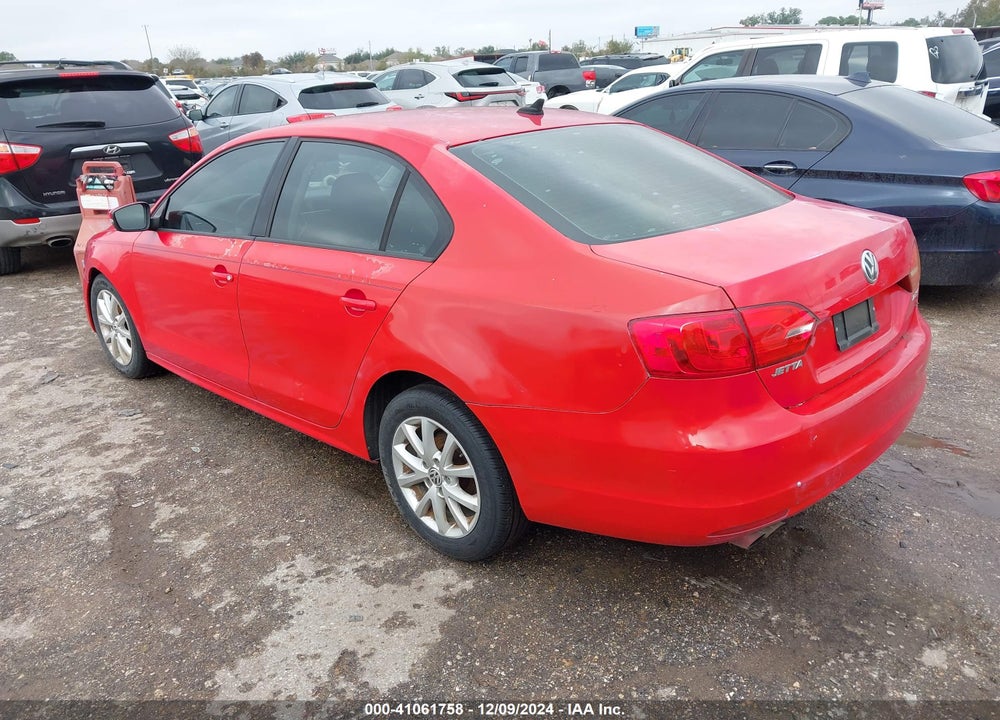 2012 VOLKSWAGEN JETTA 2.5L SE VIN: 3VWDX7AJ3CM357488