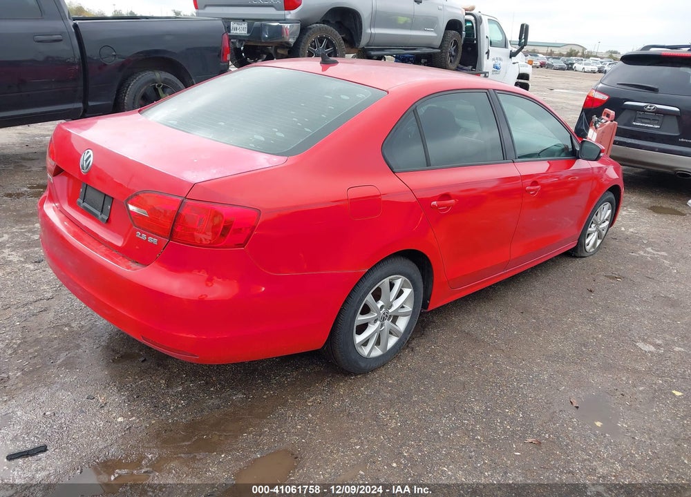 2012 VOLKSWAGEN JETTA 2.5L SE VIN: 3VWDX7AJ3CM357488