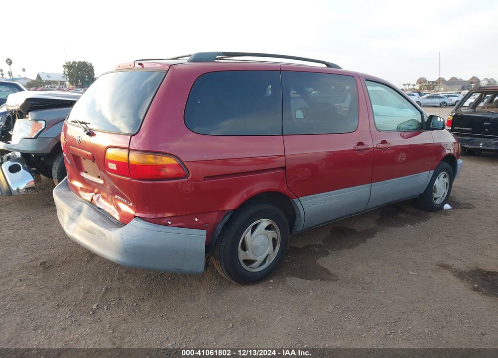 2000 TOYOTA SIENNA LE VIN: 4T3ZF13C5YU295587