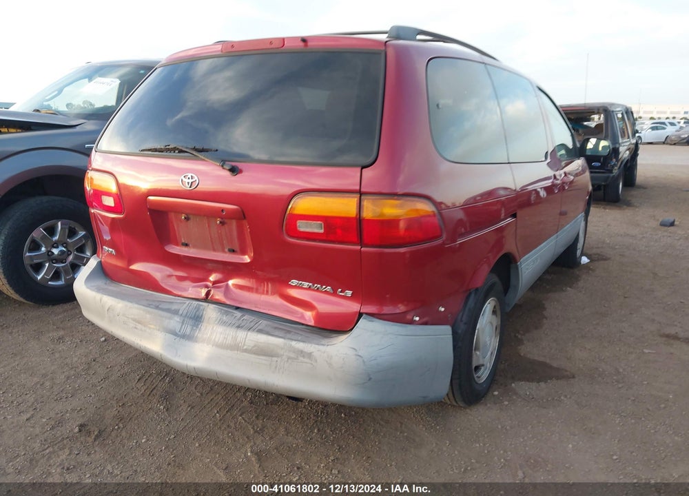 2000 TOYOTA SIENNA LE VIN: 4T3ZF13C5YU295587