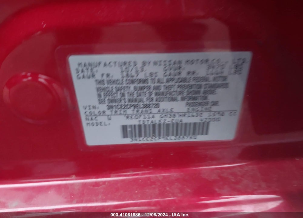 2014 NISSAN VERSA NOTE SV VIN: 3N1CE2CP9EL388720