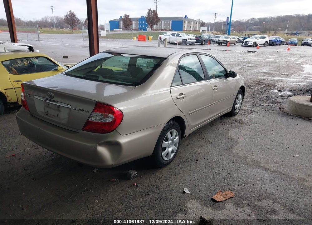 2004 TOYOTA CAMRY LE VIN: 4T1BE32K24U339038