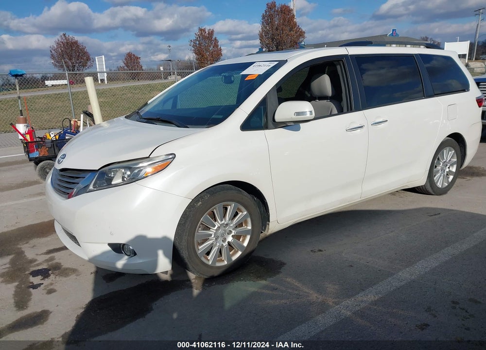 2015 TOYOTA SIENNA LIMITED 7 PASSENGER VIN: 5TDYK3DC0FS607704