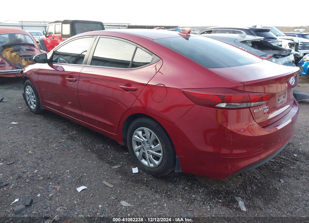 2017 HYUNDAI ELANTRA SE VIN: KMHD74LF4HU394154