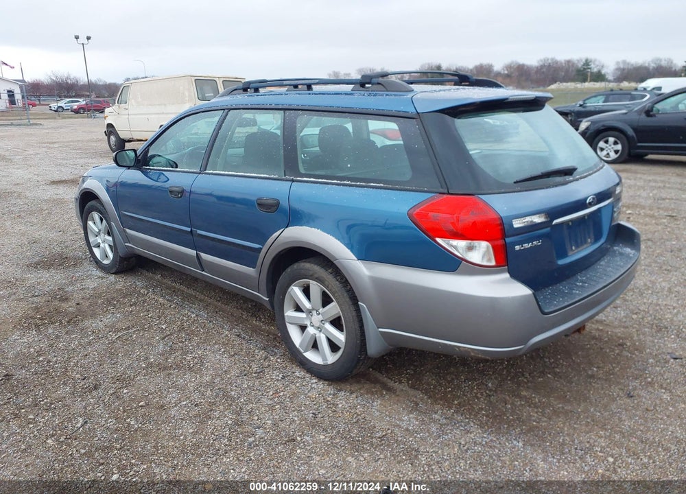 2008 SUBARU OUTBACK 2.5I/2.5I L.L. BEAN EDITION VIN: 4S4BP61C487303135