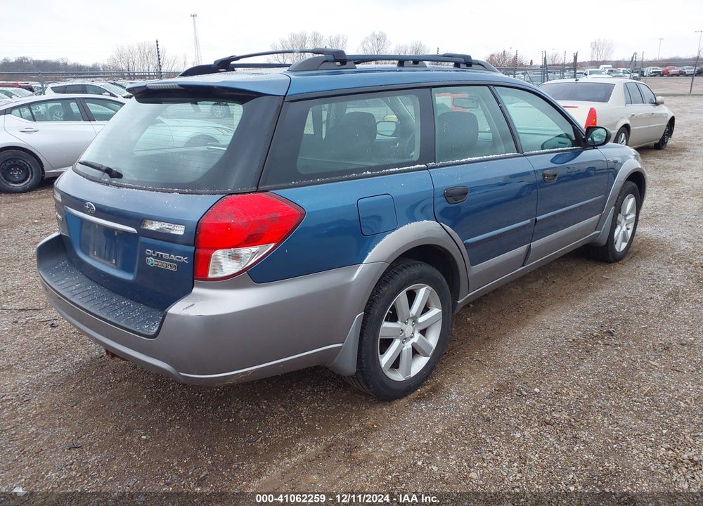 2008 SUBARU OUTBACK 2.5I/2.5I L.L. BEAN EDITION VIN: 4S4BP61C487303135