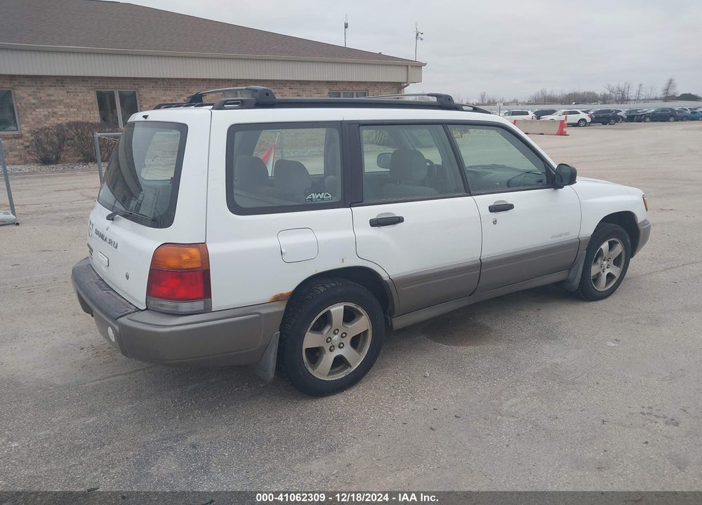 2000 SUBARU FORESTER S VIN: JF1SF6558YG710867