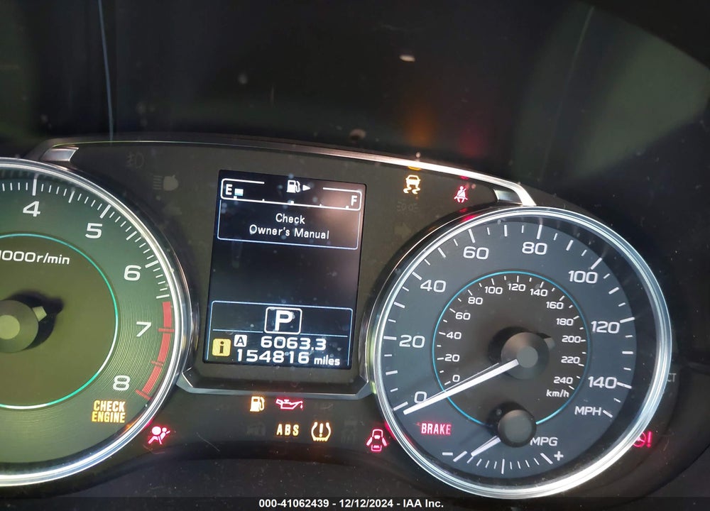 2015 SUBARU XV CROSSTREK 2.0I LIMITED VIN: JF2GPAMC6F8323064