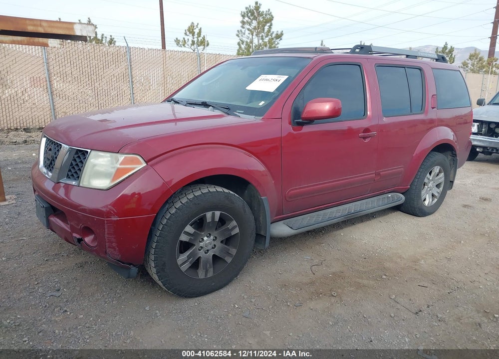 2005 NISSAN PATHFINDER LE VIN: 5N1AR18W45C741021