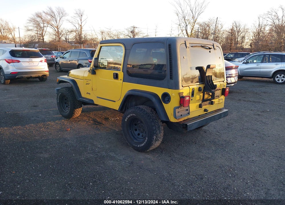 2000 JEEP WRANGLER SPORT VIN: 1J4FA49SXYP770268