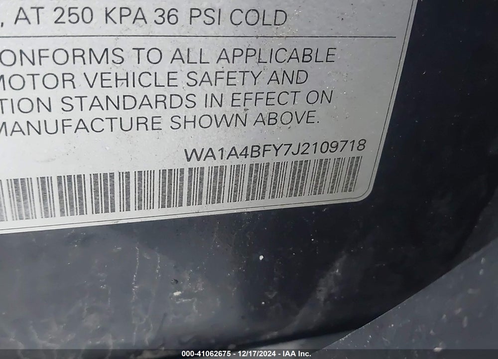 2018 AUDI SQ5 3.0T PREMIUM PLUS VIN: WA1A4BFY7J2109718