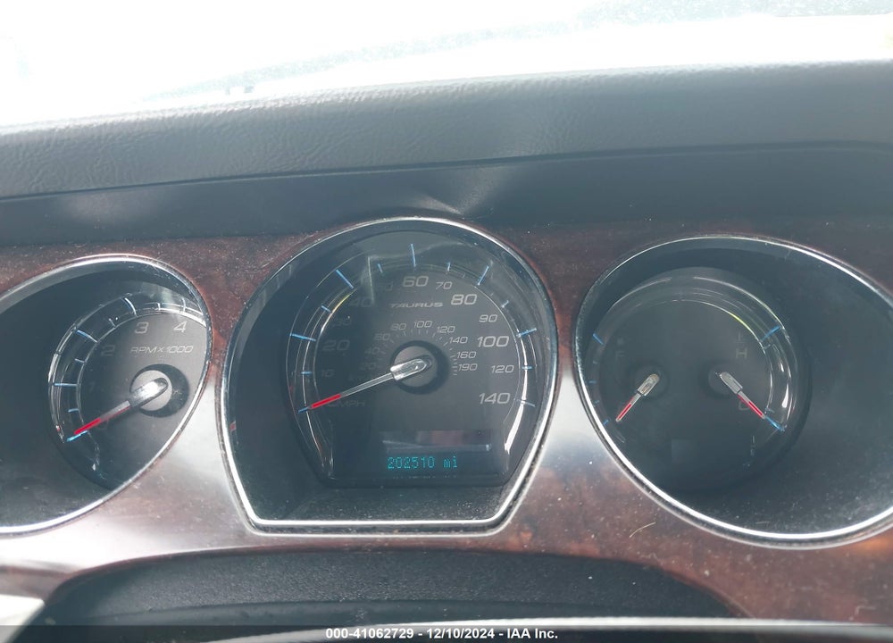 2012 FORD TAURUS SEL VIN: 1FAHP2EWXCG122311