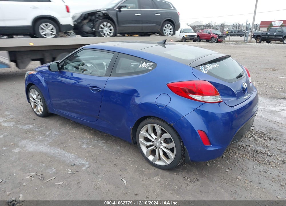 2012 HYUNDAI VELOSTER BASE W/GRAY VIN: KMHTC6AD5CU043122