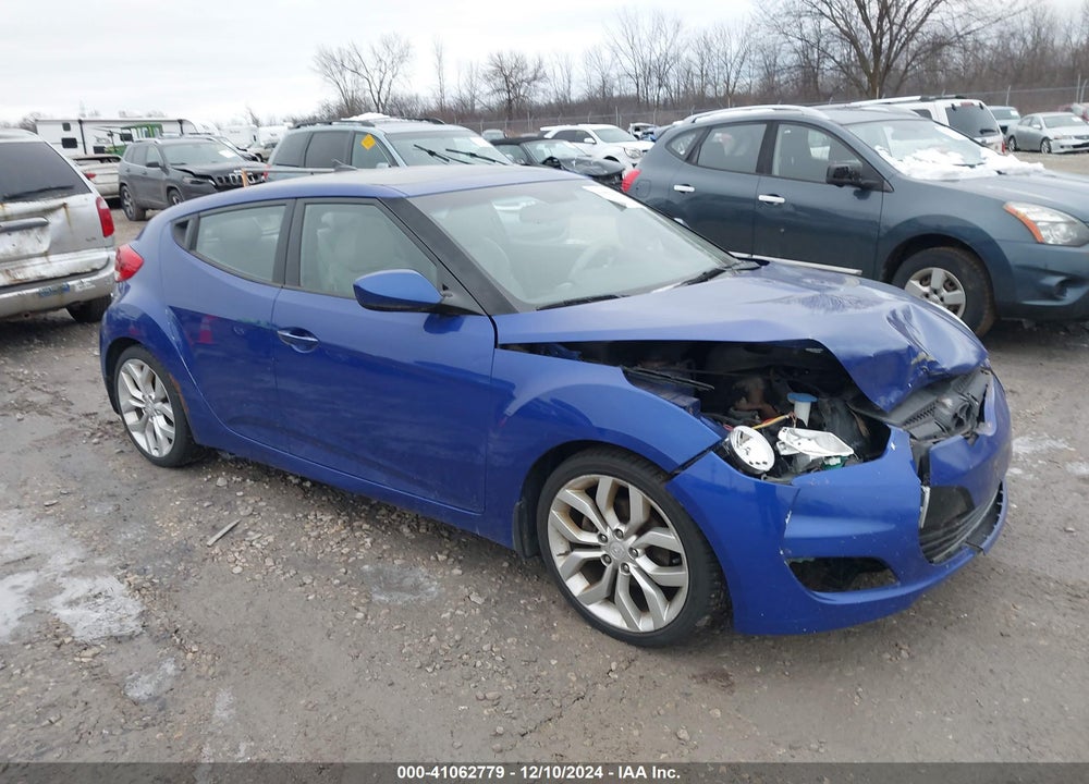 2012 HYUNDAI VELOSTER BASE W/GRAY VIN: KMHTC6AD5CU043122