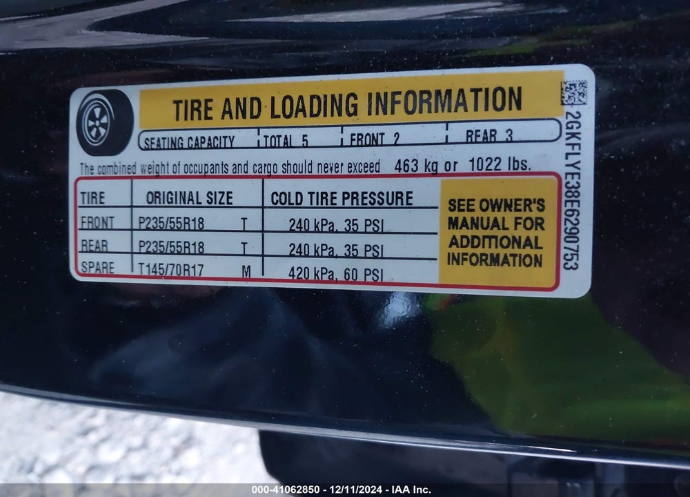 2014 GMC TERRAIN SLT-2 VIN: 2GKFLYE38E6290753