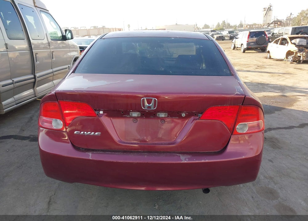 2006 HONDA CIVIC LX VIN: 1HGFA16516L061009