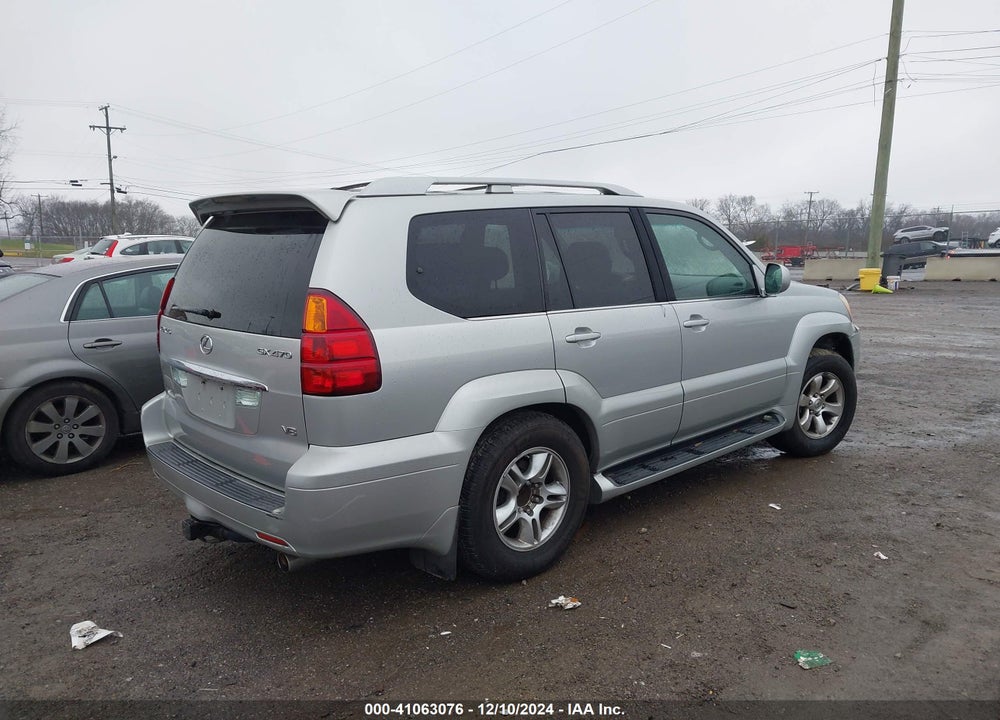 2005 LEXUS GX 470 VIN: JTJBT20X850084386