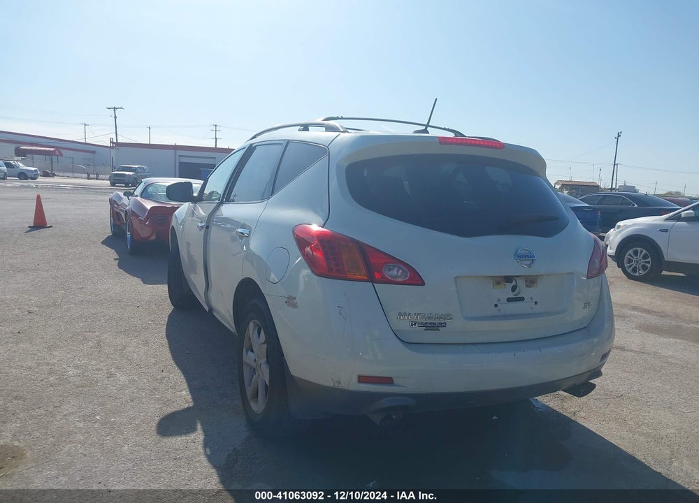 2010 NISSAN MURANO SL VIN: JN8AZ1MU3AW007394