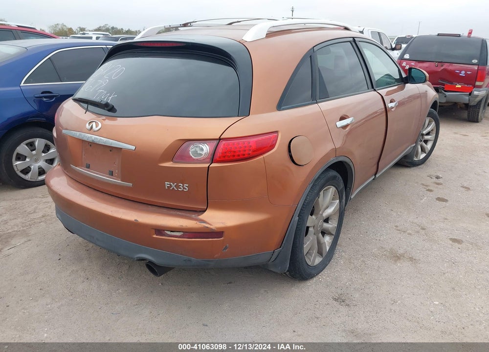 2003 INFINITI FX35 VIN: JNRAS08W43X202679