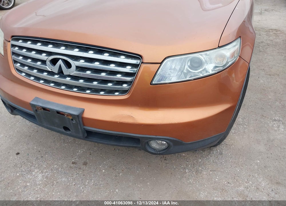 2003 INFINITI FX35 VIN: JNRAS08W43X202679
