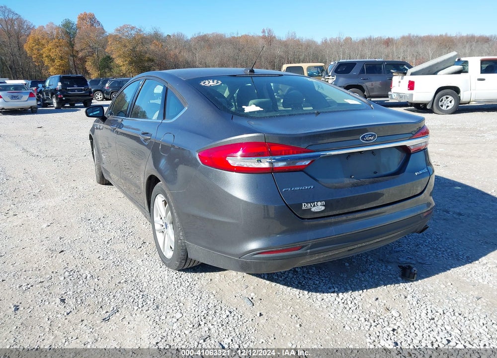 2018 FORD FUSION HYBRID S VIN: 3FA6P0UU3JR122376