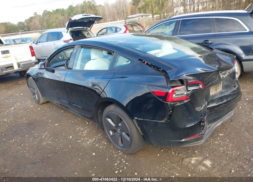 2023 TESLA MODEL 3 REAR-WHEEL DRIVE VIN: 5YJ3E1EA4PF554885