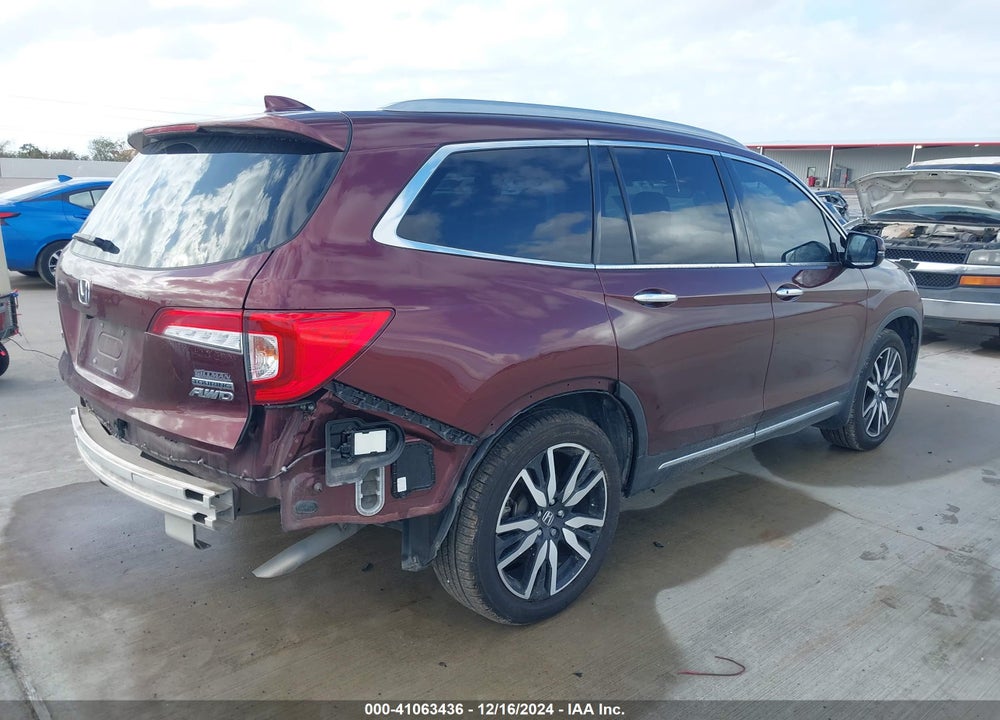 2020 HONDA PILOT AWD TOURING 8 PASSENGER VIN: 5FNYF6H98LB049458