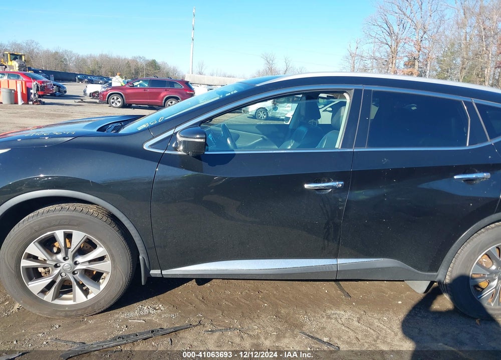 2015 NISSAN MURANO SL VIN: 5N1AZ2MH0FN233471