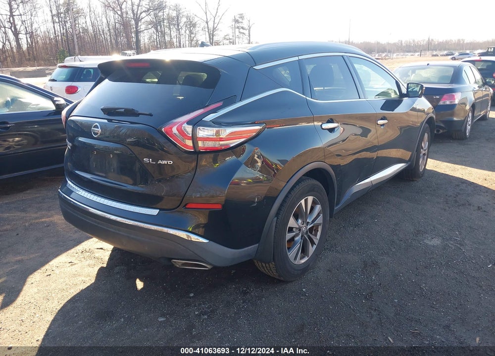2015 NISSAN MURANO SL VIN: 5N1AZ2MH0FN233471