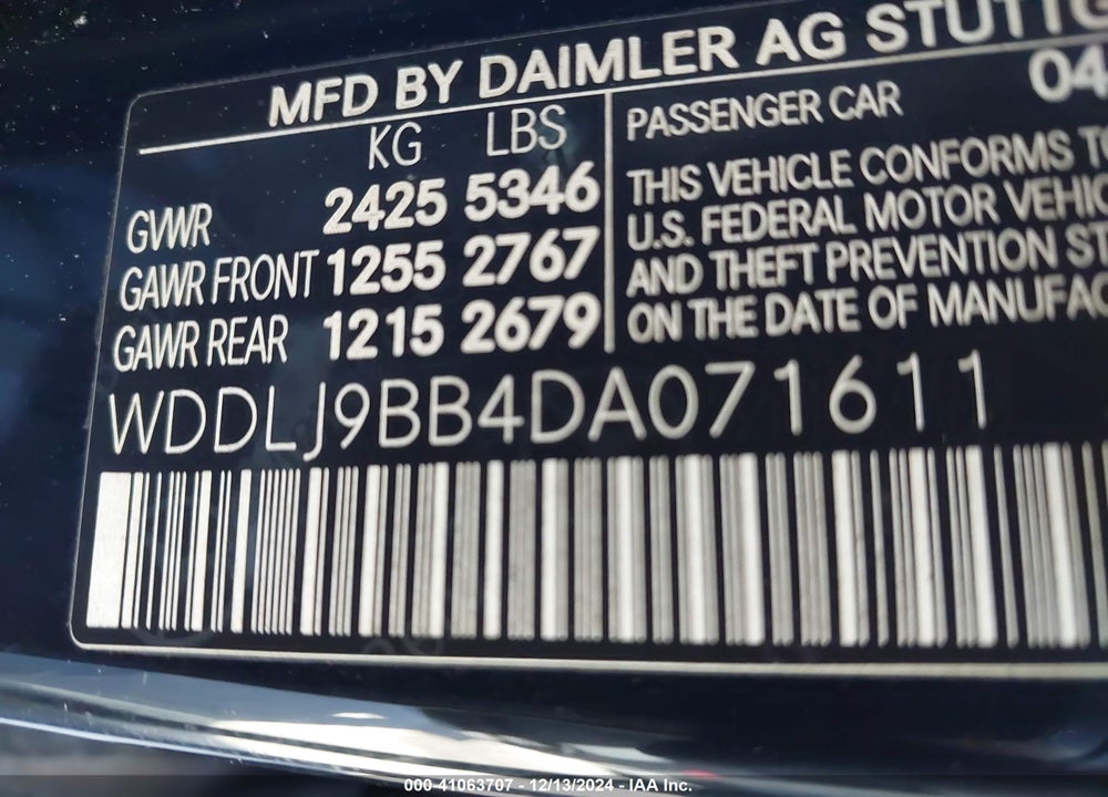2013 MERCEDES-BENZ CLS 550 4MATIC VIN: WDDLJ9BB4DA071611