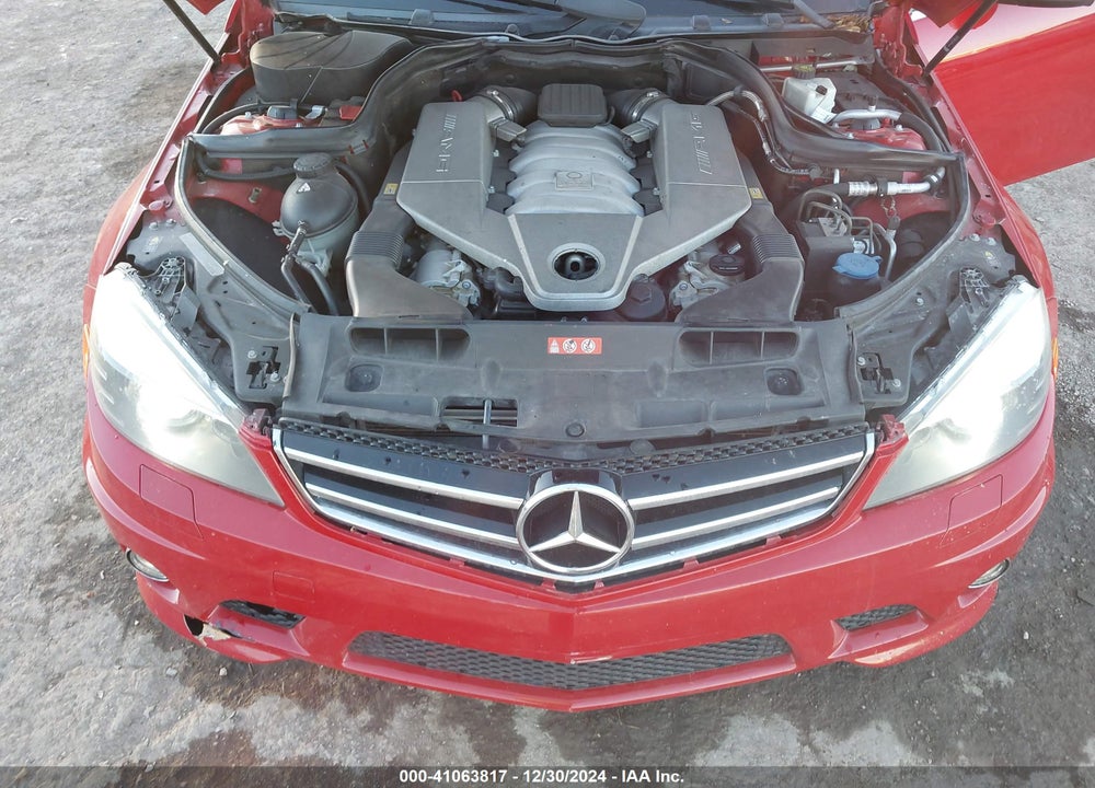 2009 MERCEDES-BENZ C 63 AMG VIN: WDDGF77X49F238068