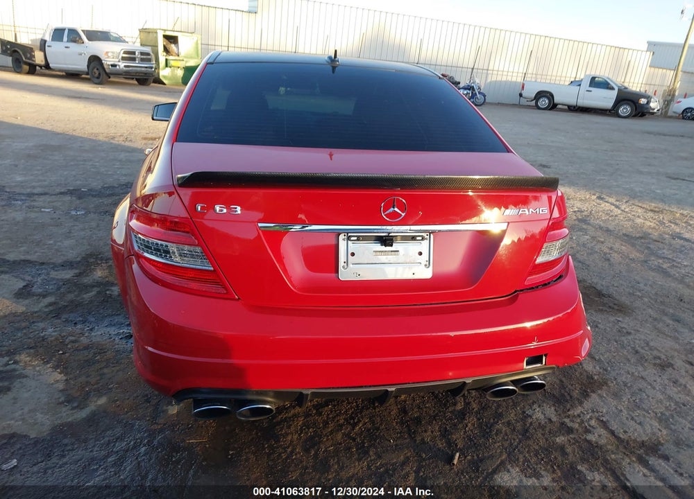 2009 MERCEDES-BENZ C 63 AMG VIN: WDDGF77X49F238068