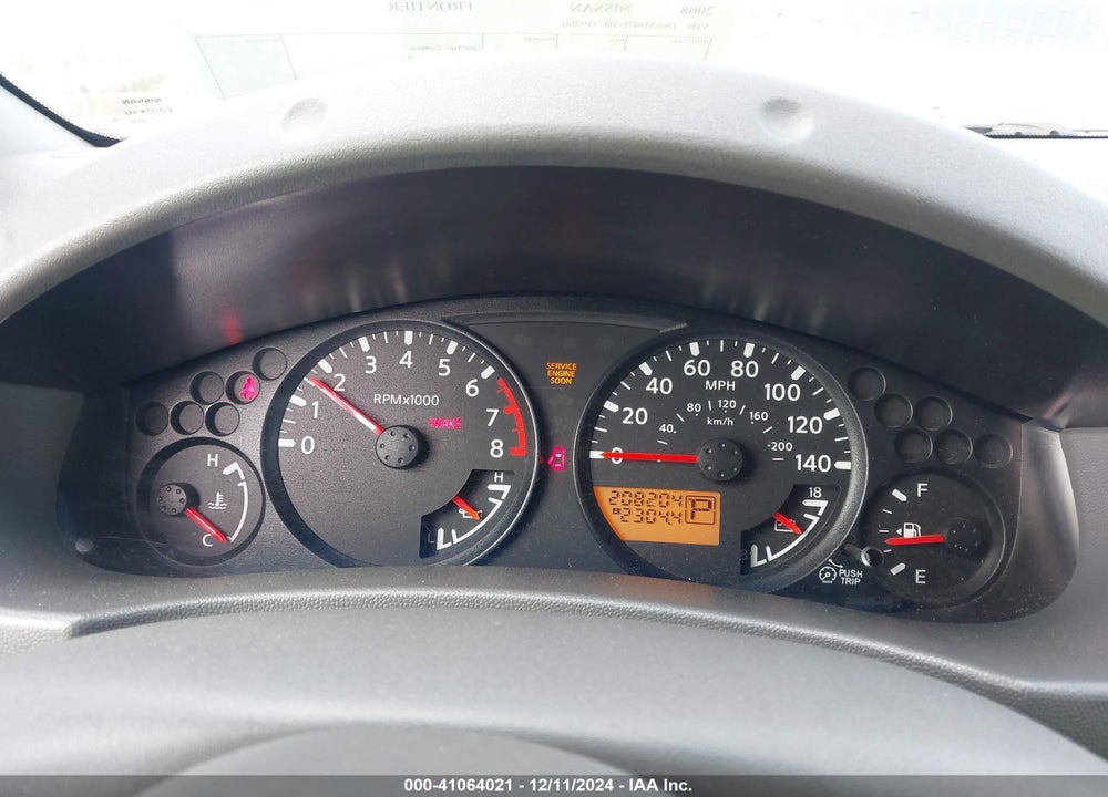2008 NISSAN FRONTIER SE VIN: 1N6AD07U38C419260