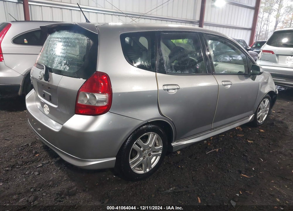 2007 HONDA FIT SPORT VIN: JHMGD376X7S042395