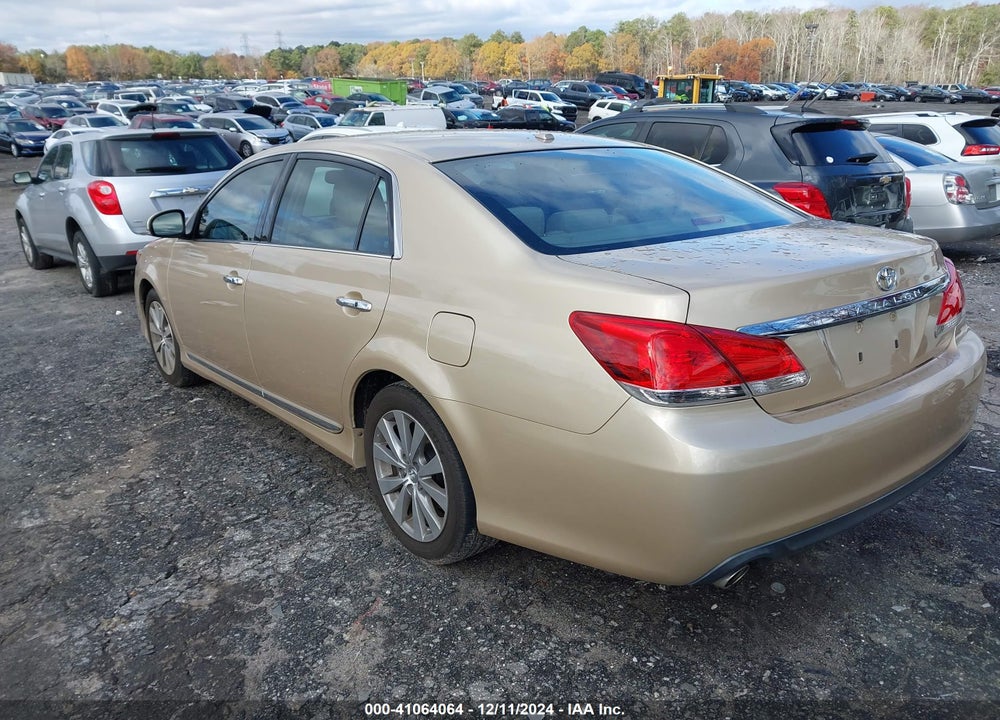 2011 TOYOTA AVALON LIMITED VIN: 4T1BK3DB3BU425946