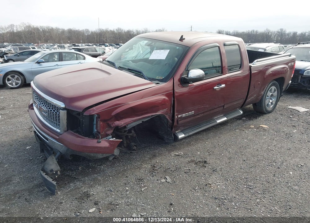 2009 GMC SIERRA 1500 SLE VIN: 1GTEK29J69Z235325