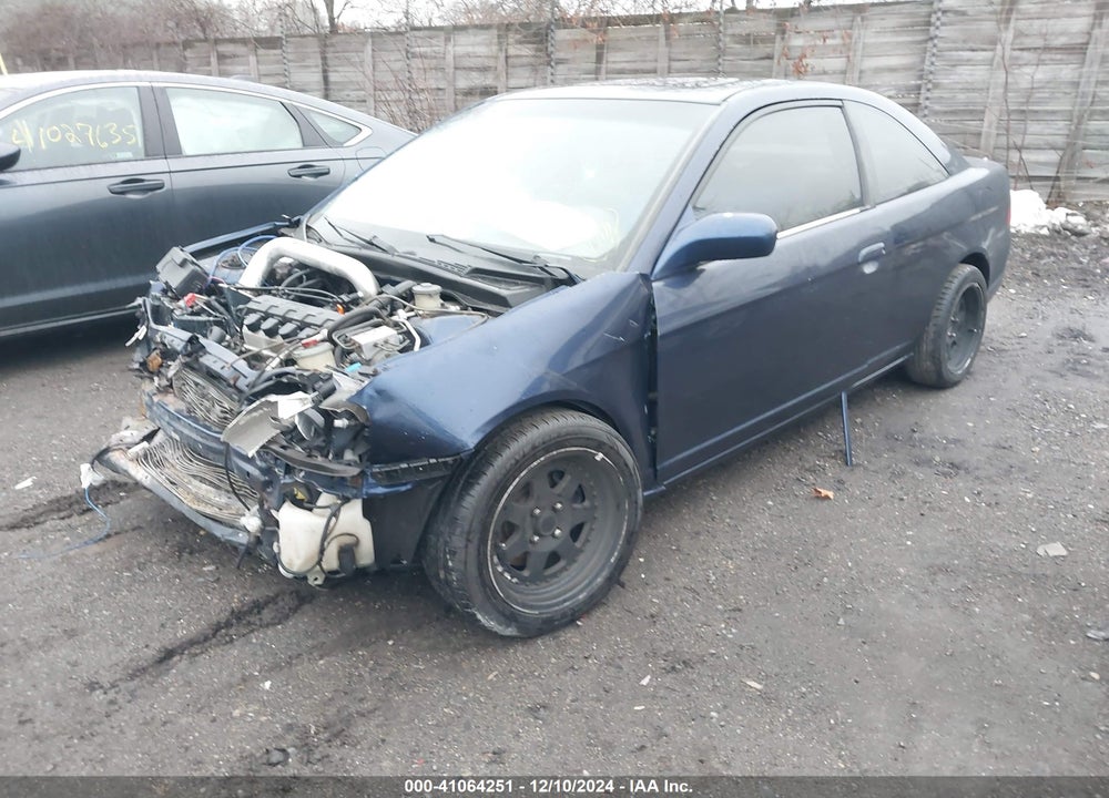 2002 HONDA CIVIC EX VIN: 1HGEM22922L071592